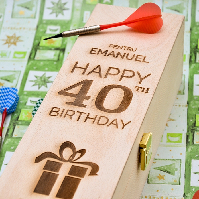 Personalised wine box - Happy Birthday Gift