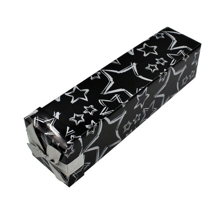 Foldable beverage box - abstract design