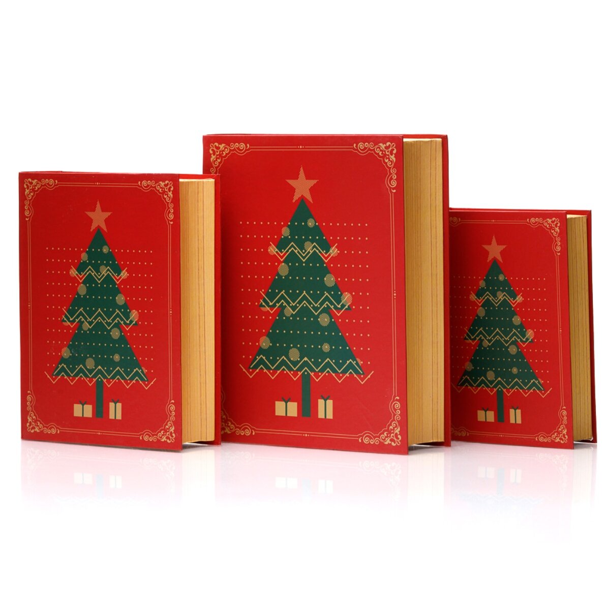 Christmas gift box - fir tree model
