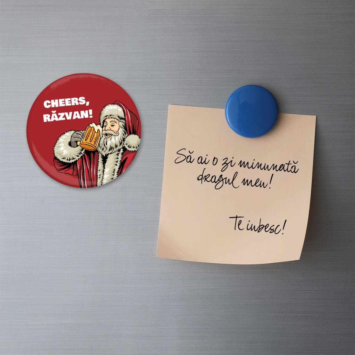 Personalised bottle opener with text - Santa Claus