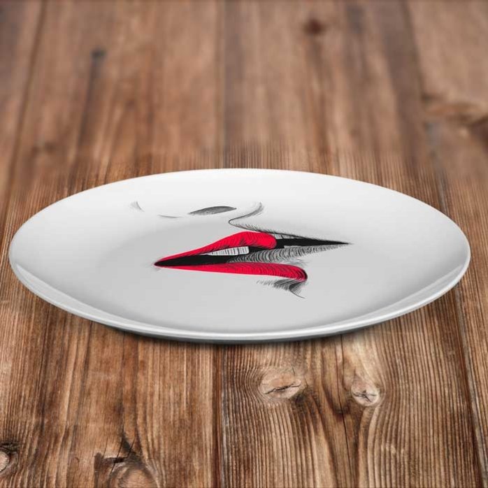 Personalised Lips Plate
