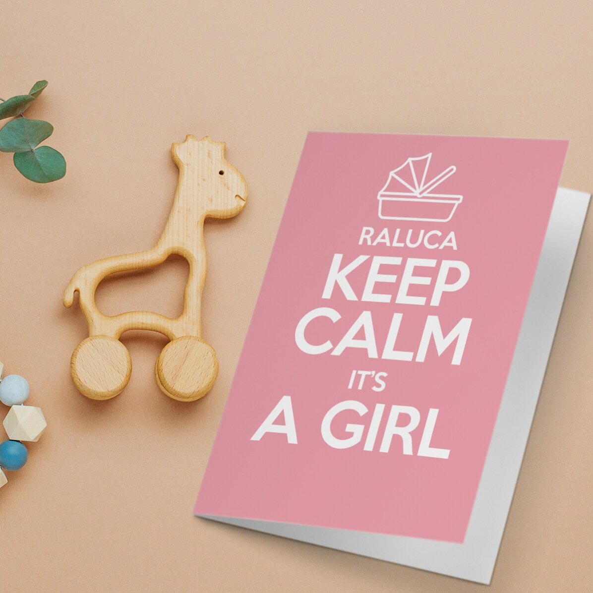 Personalised card - KEEP CALM IT