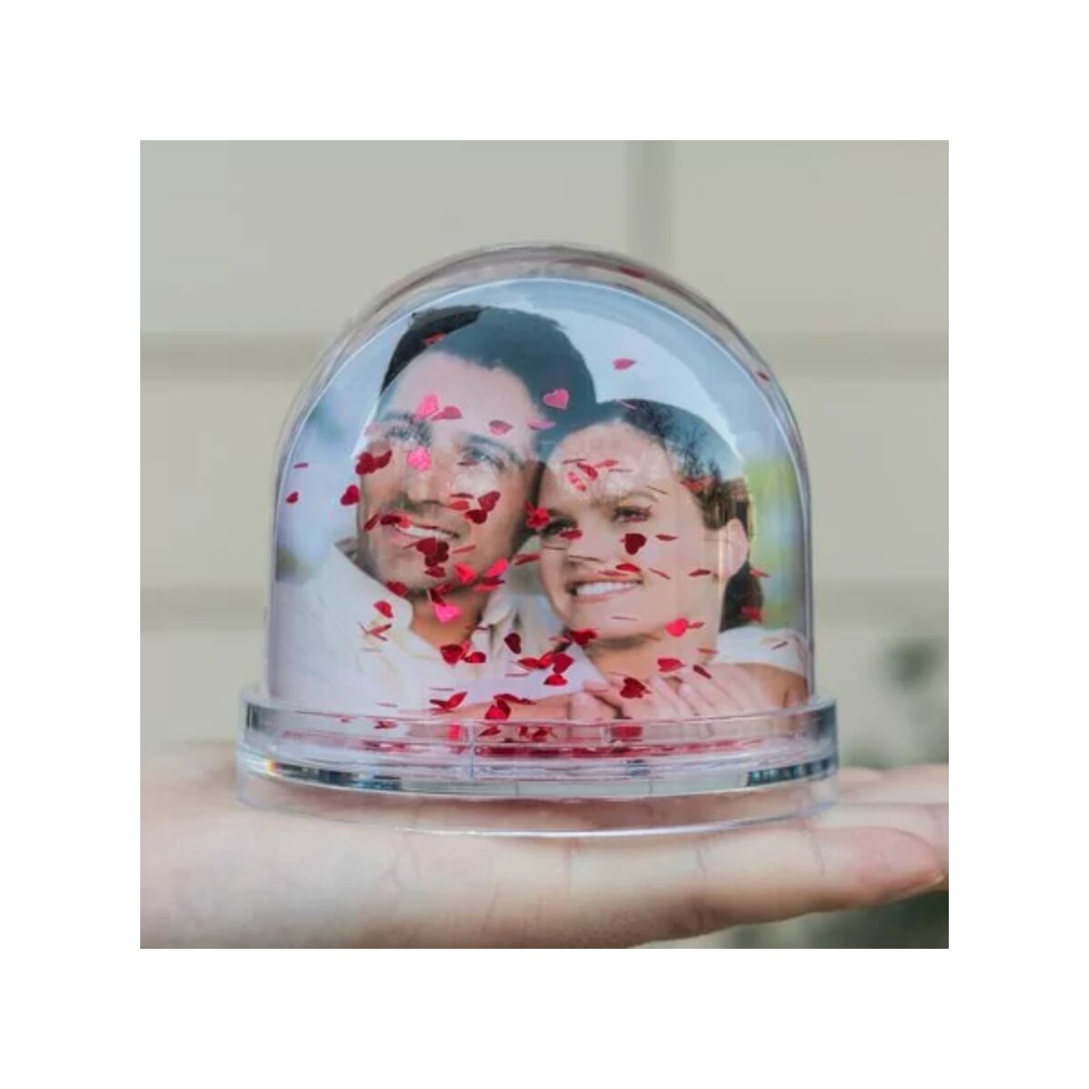 Personalised desk globe with photo and text - A spring as wonderful as you are