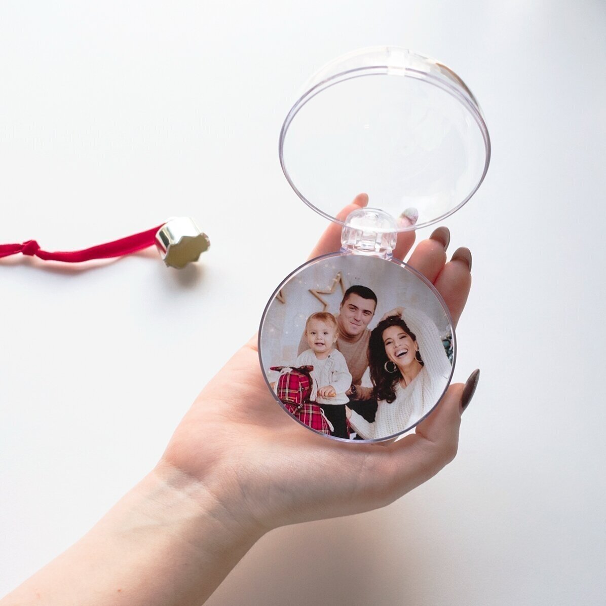Προσωποποιημένη σφαίρα με μήνυμα και φωτογραφία - All I want for Christmas