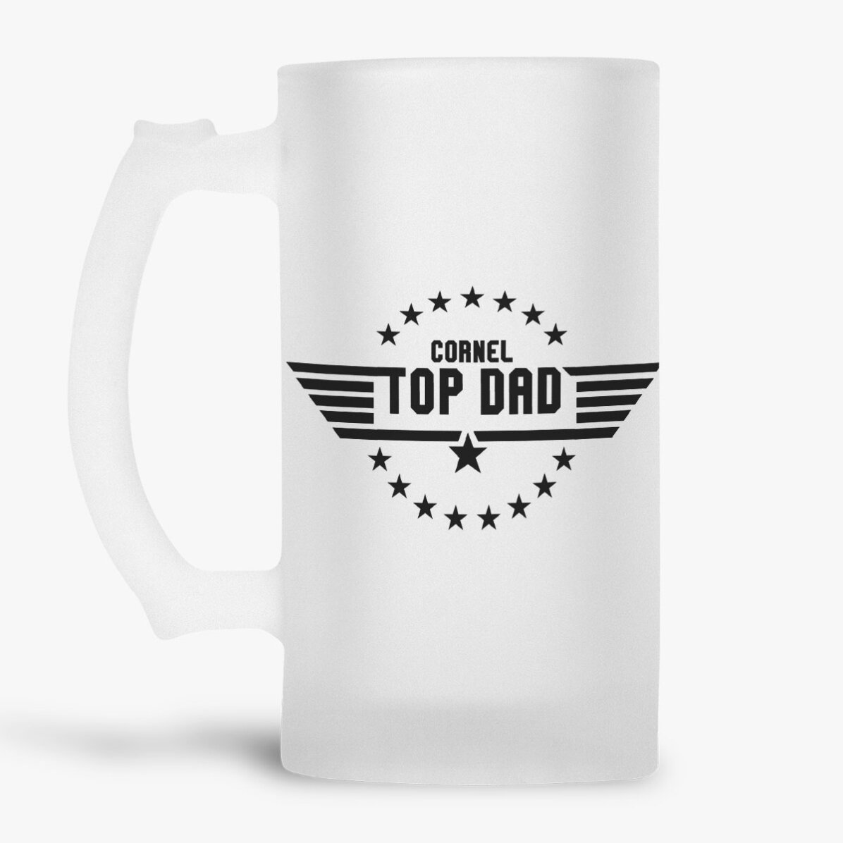 Προσωποποιημένη κούπα μπύρας με κείμενο - Top Dad