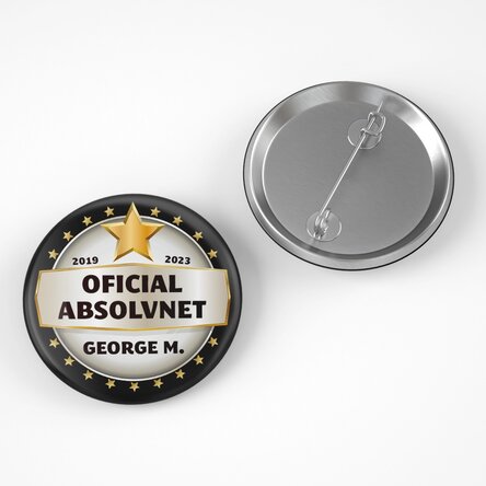 Personalised badge with message - You are a star