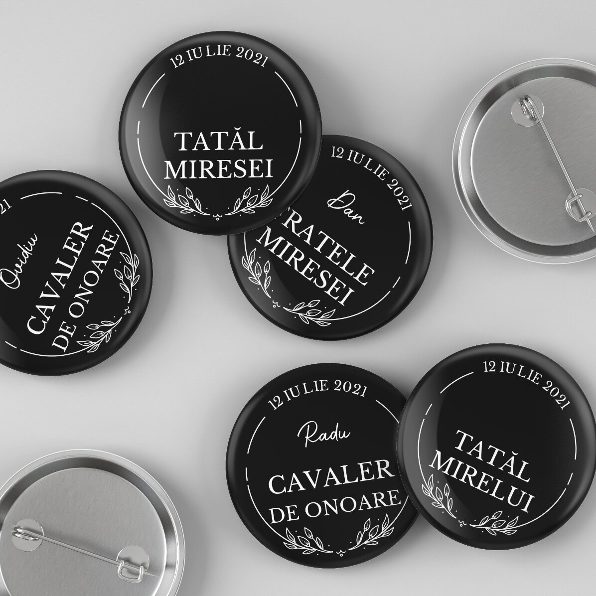 Personalised badge with text - Groom