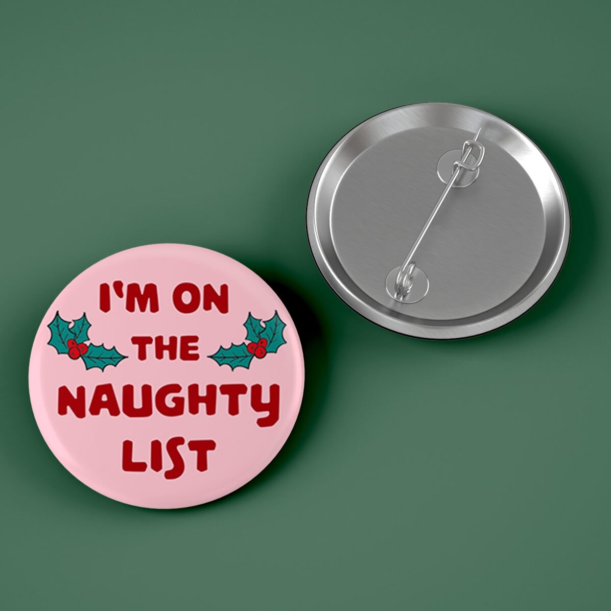 Προσωποποιημένο σήμα με κείμενο - Naughty List