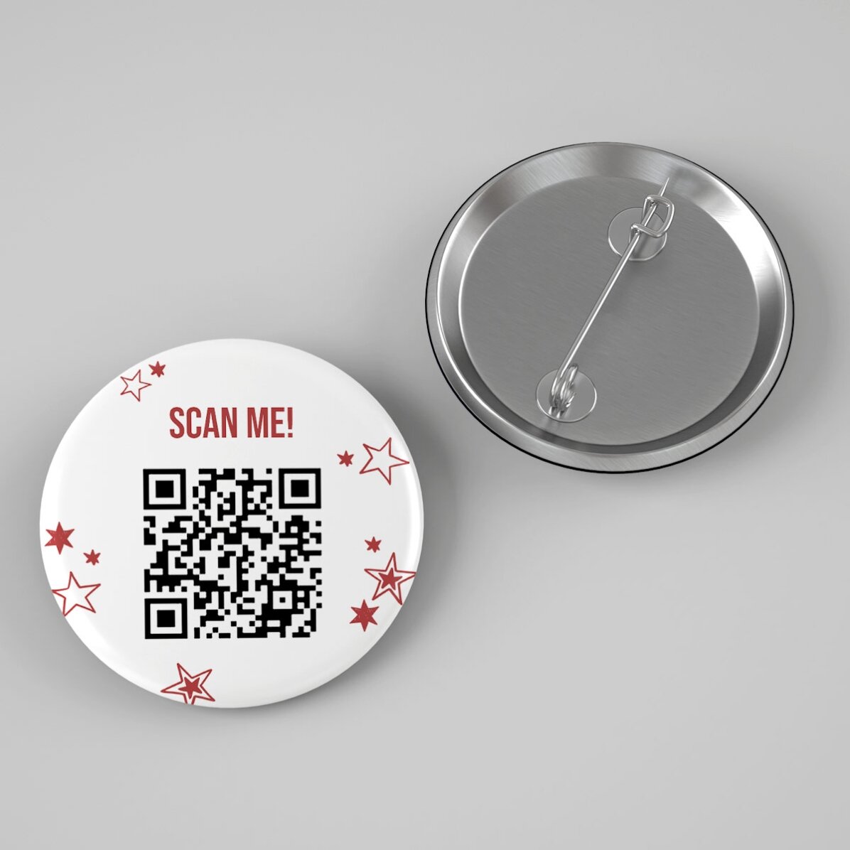 Προσωποποιημένο σήμα με κείμενο και QR code