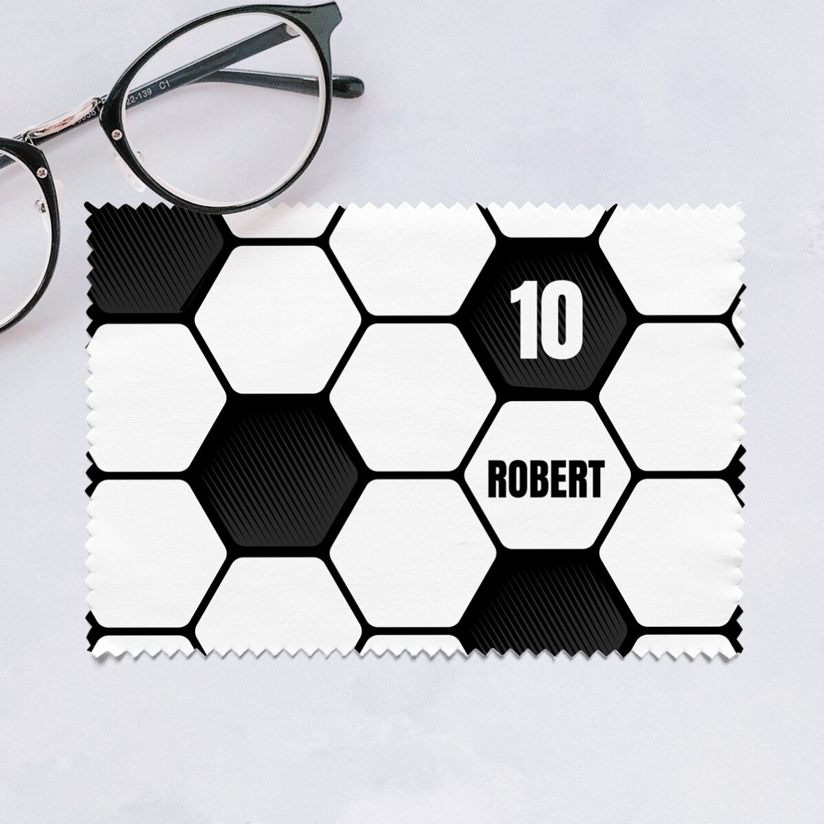 Personalised cloth for cleaning screens/glasses - Football