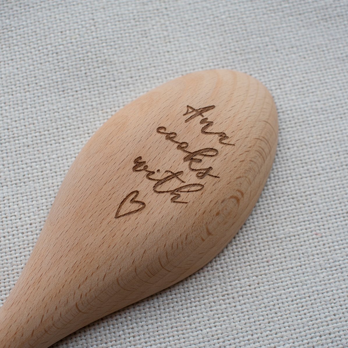 Personalised wooden spoon - Cook with love
