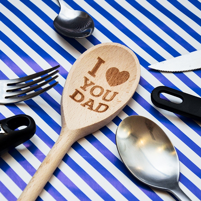 Personalised wooden spoon - I love you