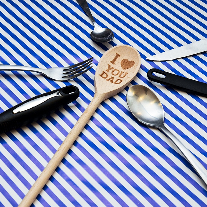 Personalised wooden spoon - I love you