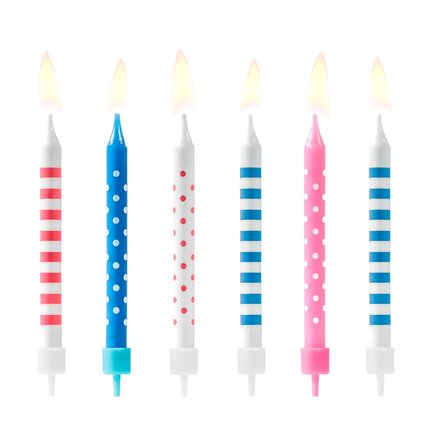 Cake candles - set of 6