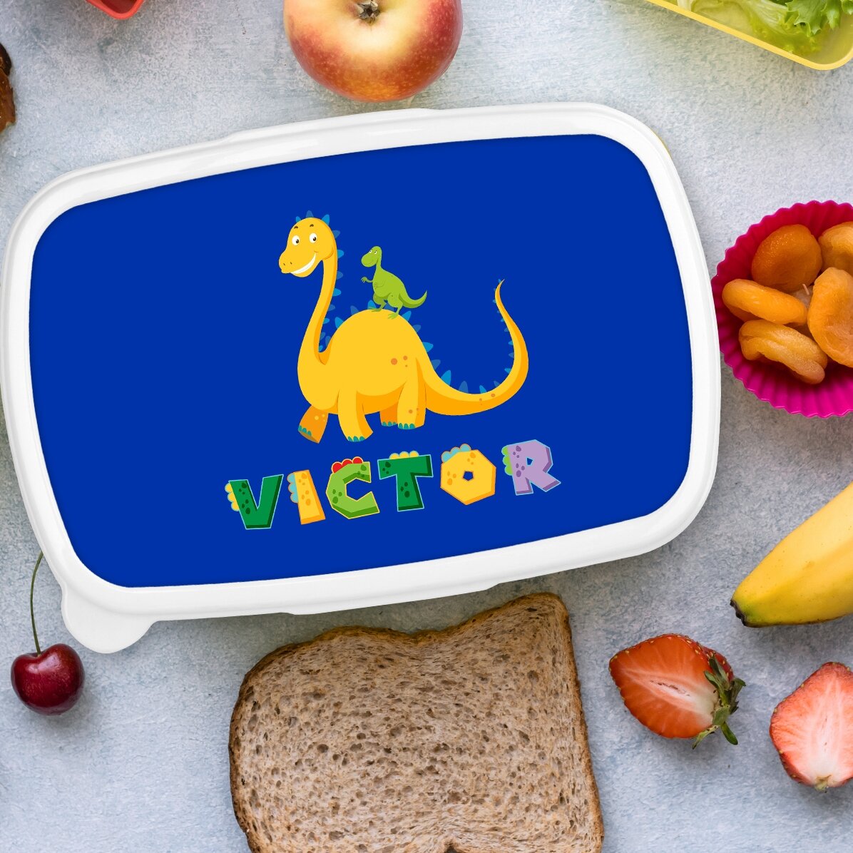 Κουτί φαγητού, προσωπικό δοχείο με όνομα - Dino