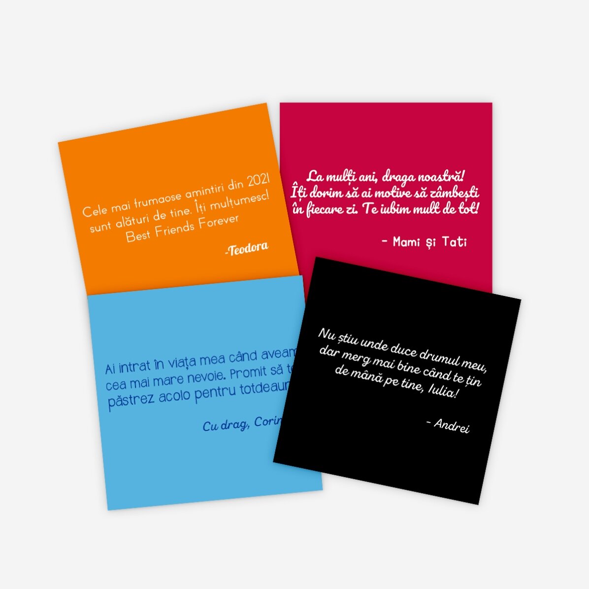 Customised 10x10 magnet with text