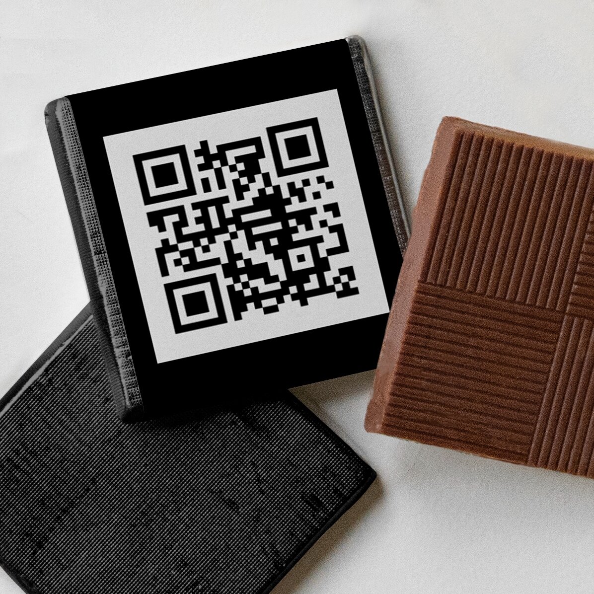 Μίνι σοκολάτα με QR κωδικό, εξατομικευμένη
