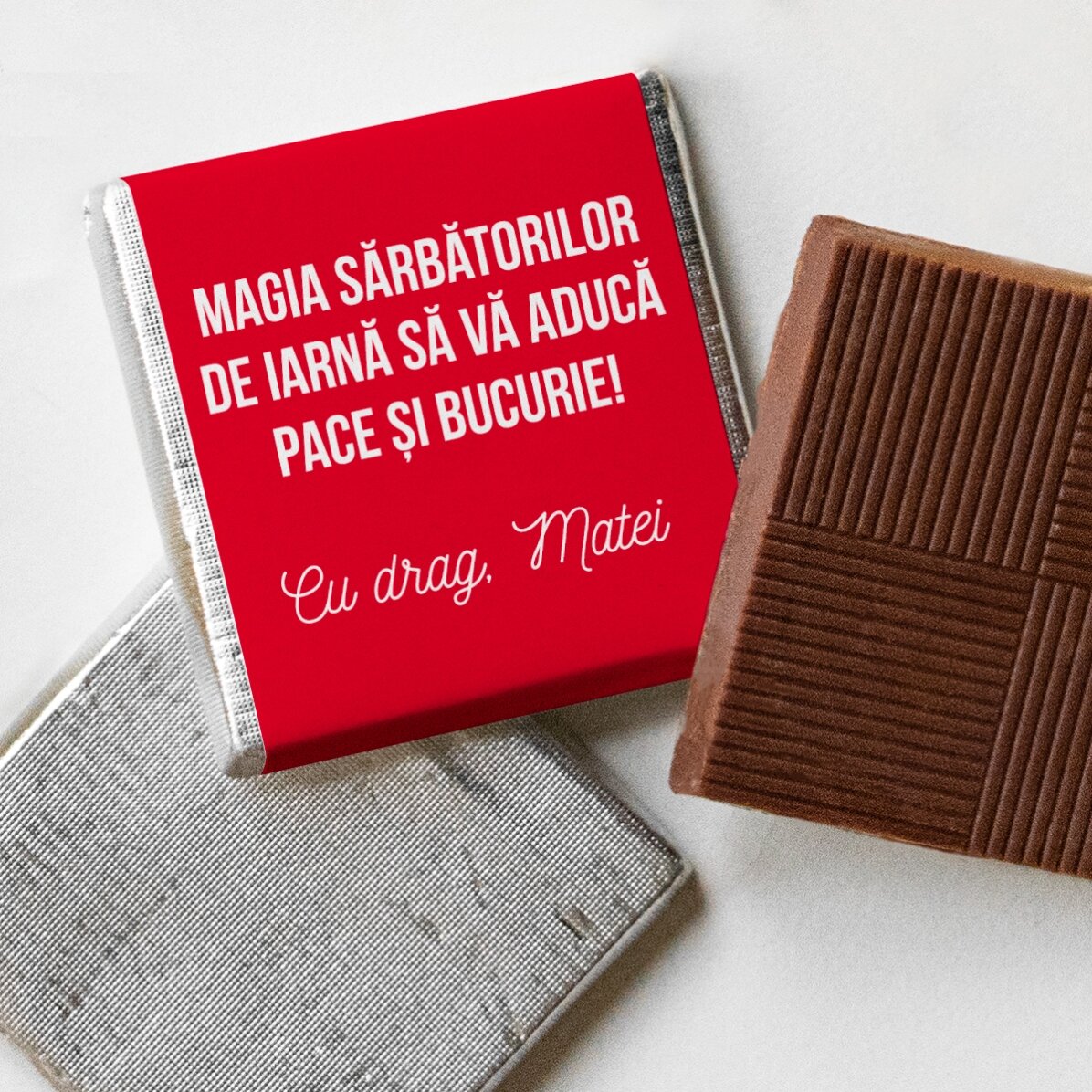 Μίνι σοκολάτα με εξατομικευμένο μήνυμα