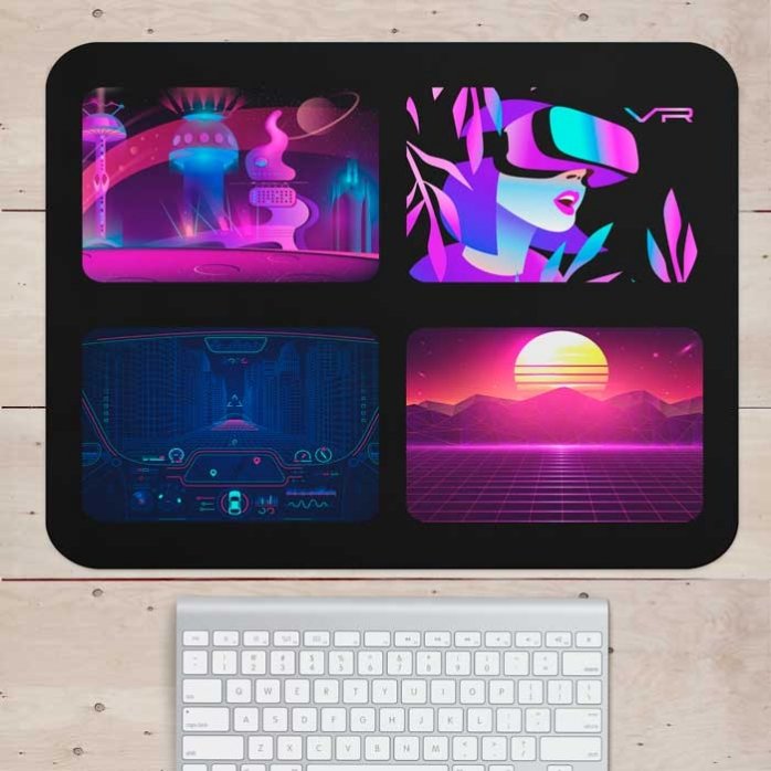 Προσαρμοσμένο mouse pad XL με 4 φωτογραφίες