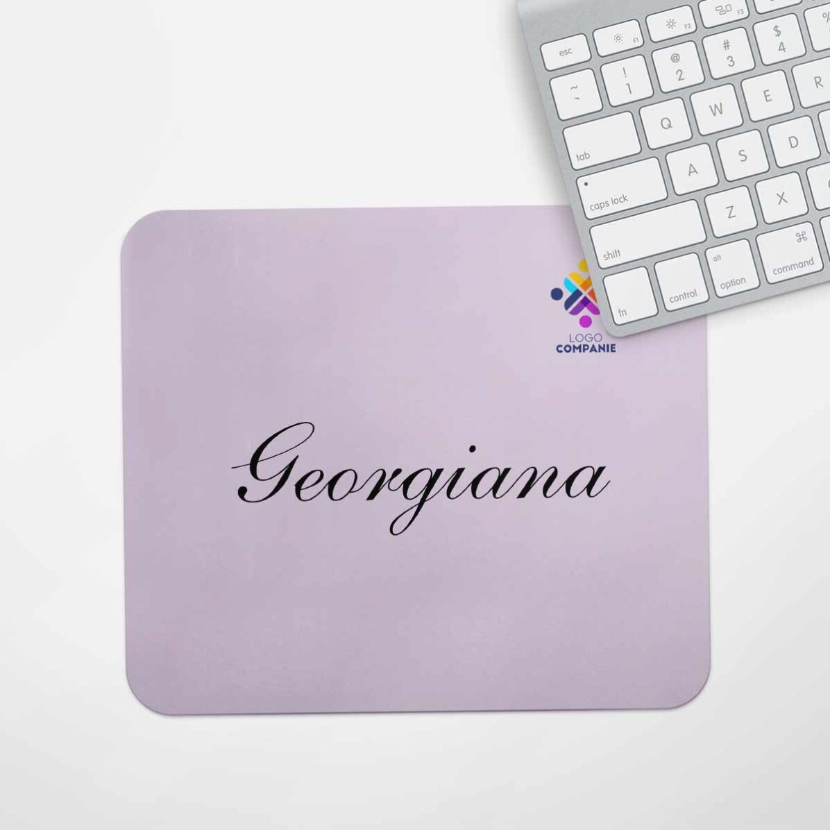 Προσαρμοσμένο mouse pad με λογότυπο και κείμενο στο κέντρο