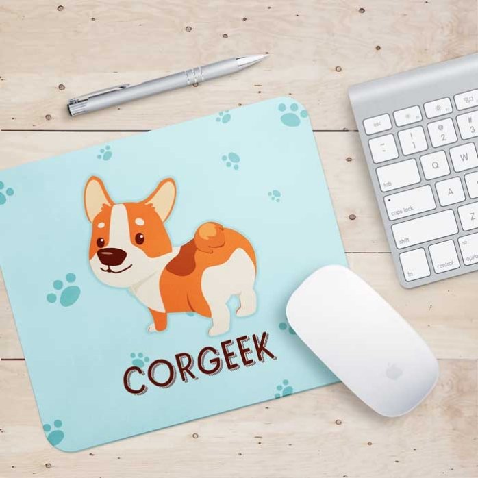 Προσαρμοσμένο mouse pad με κείμενο - Corgeek