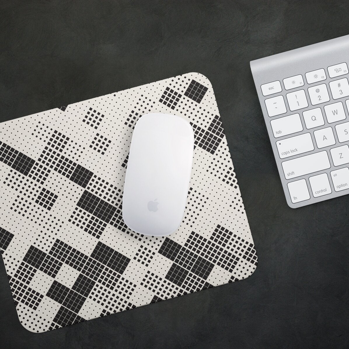 Προσαρμοσμένο mouse pad με γεωμετρικό μοτίβο από τετράγωνα