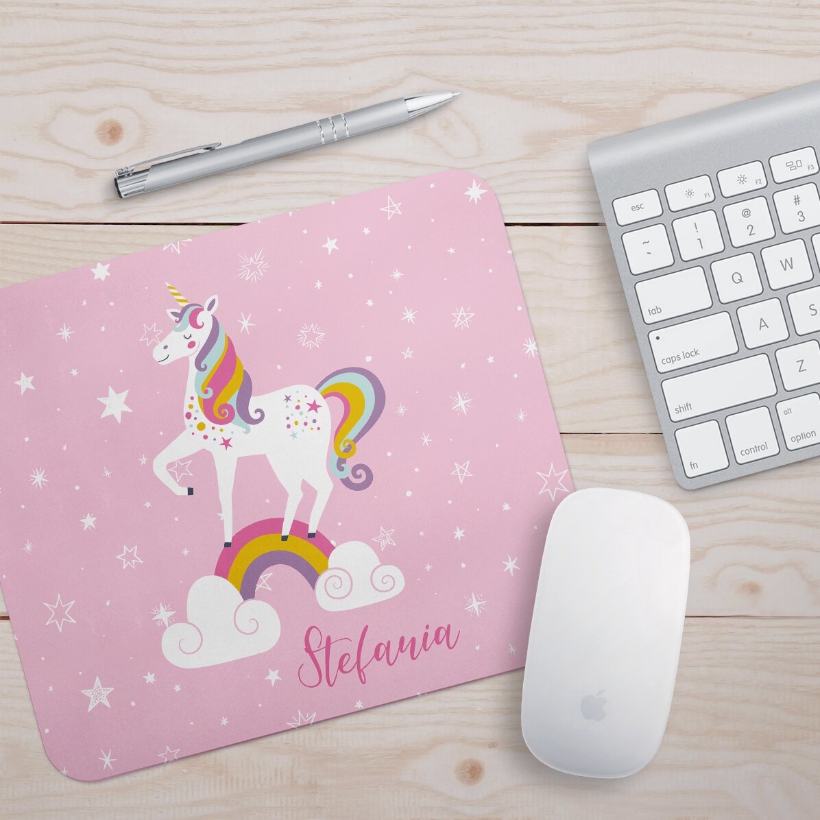 Προσαρμοσμένο mouse pad με κείμενο - Μονόκερος