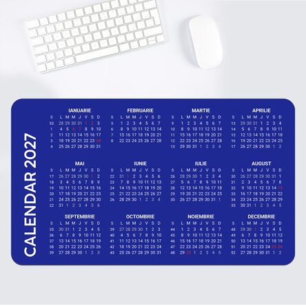 Προσαρμοσμένο mouse pad XXL με ημερολόγιο