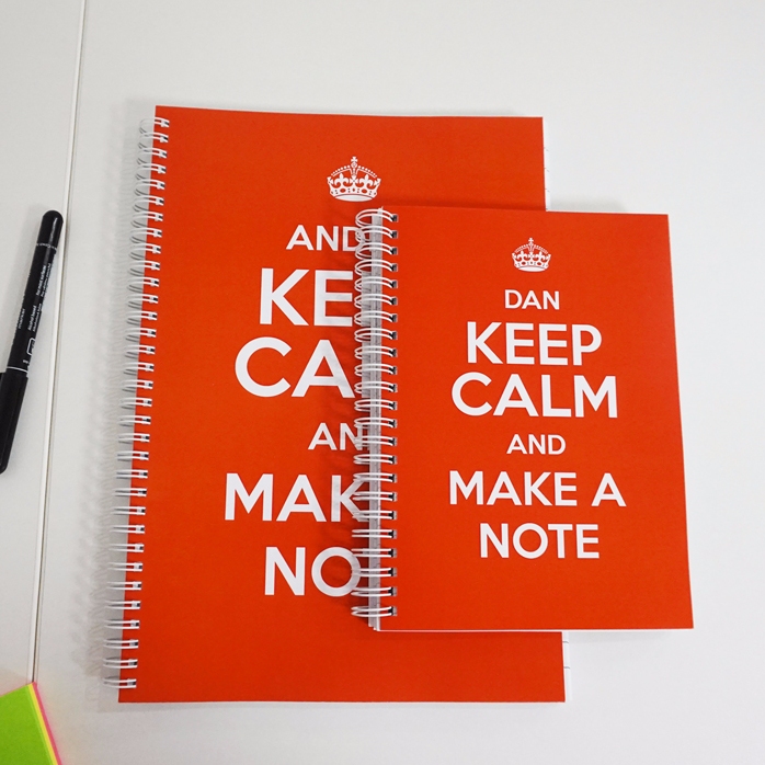 Προσαρμοσμένο σημειωματάριο - keep calm