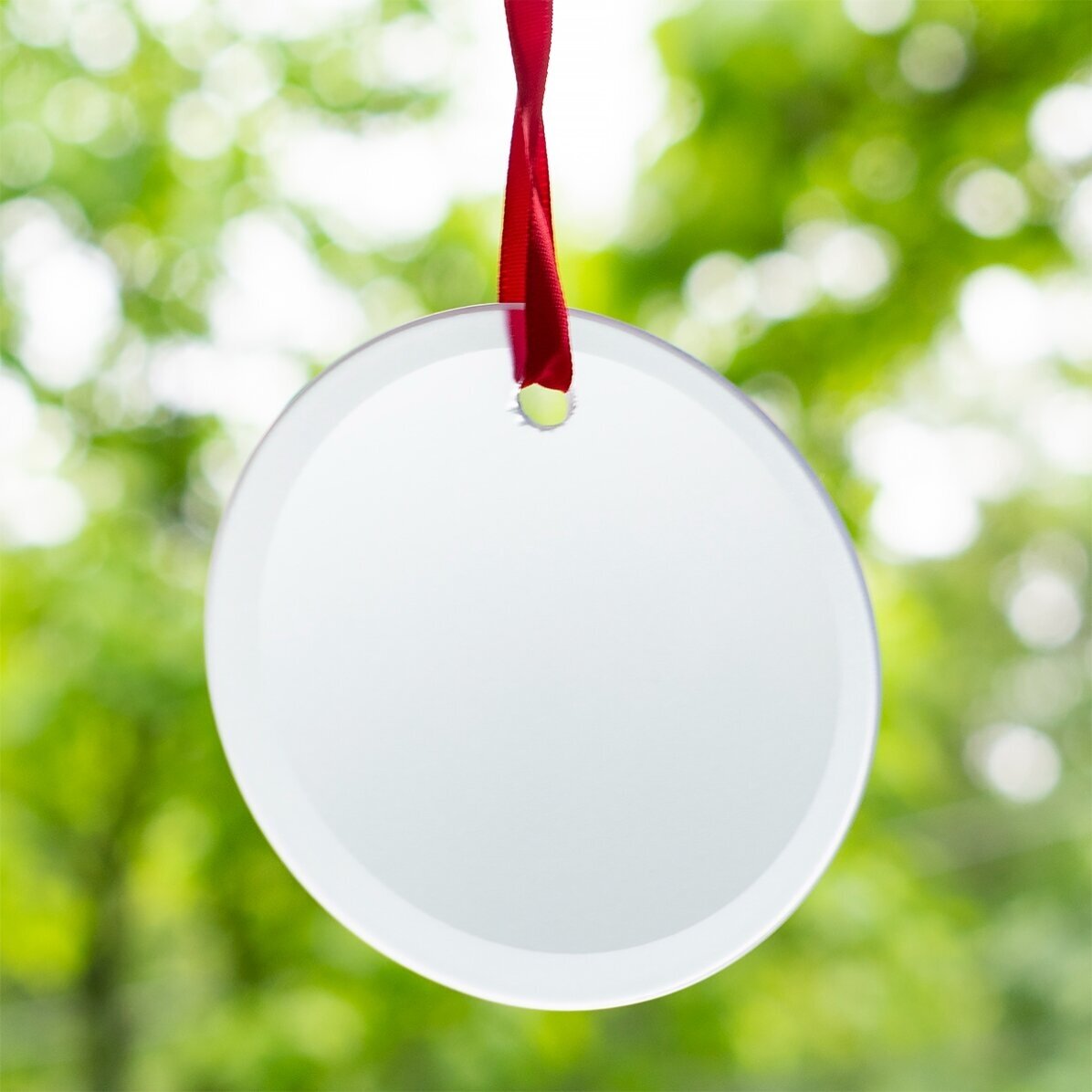 Personalised round ornament with message - Gnome