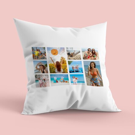 Personalised cushion with 10 photos