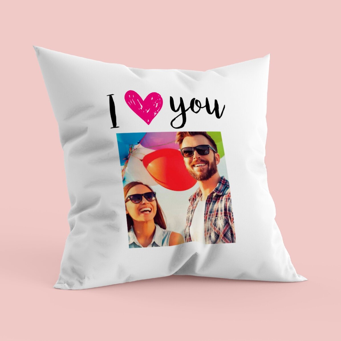 Προσωποποιημένο μαξιλάρι με φωτογραφία - I love you