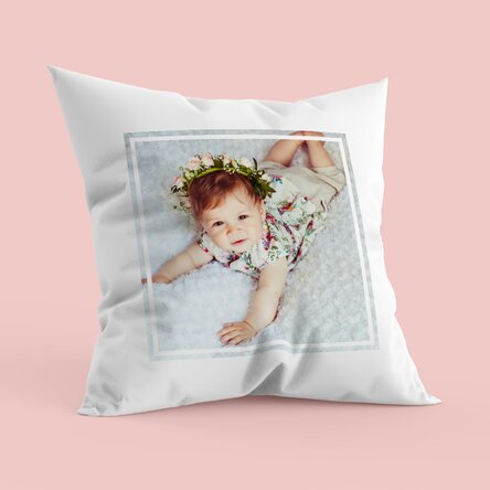 Personalised cushion with a photo