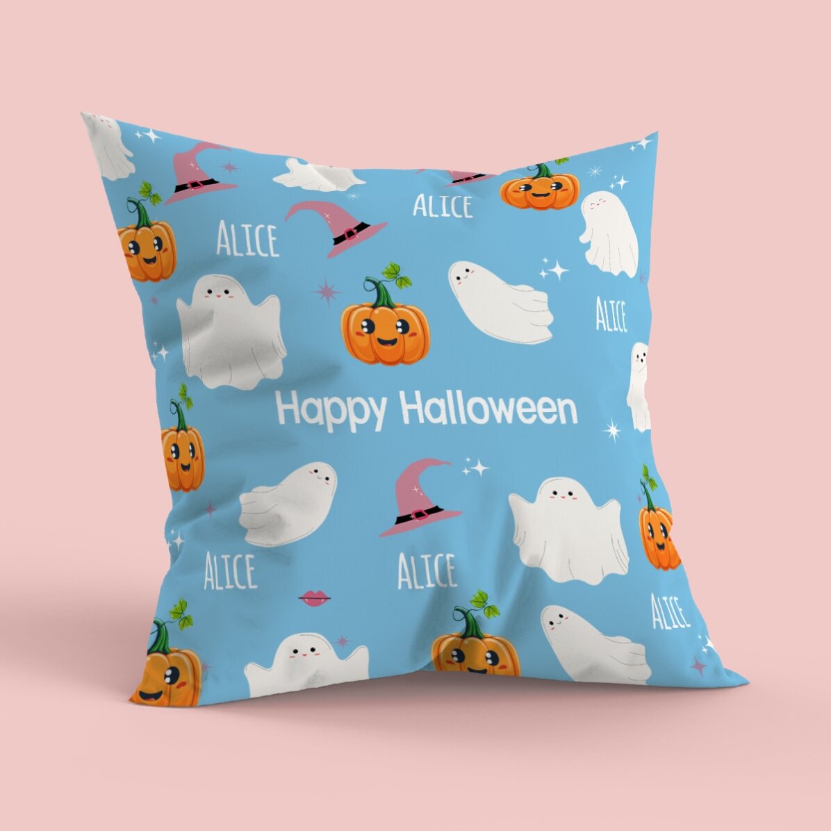 Personalised cushion with text - Cute Halloween