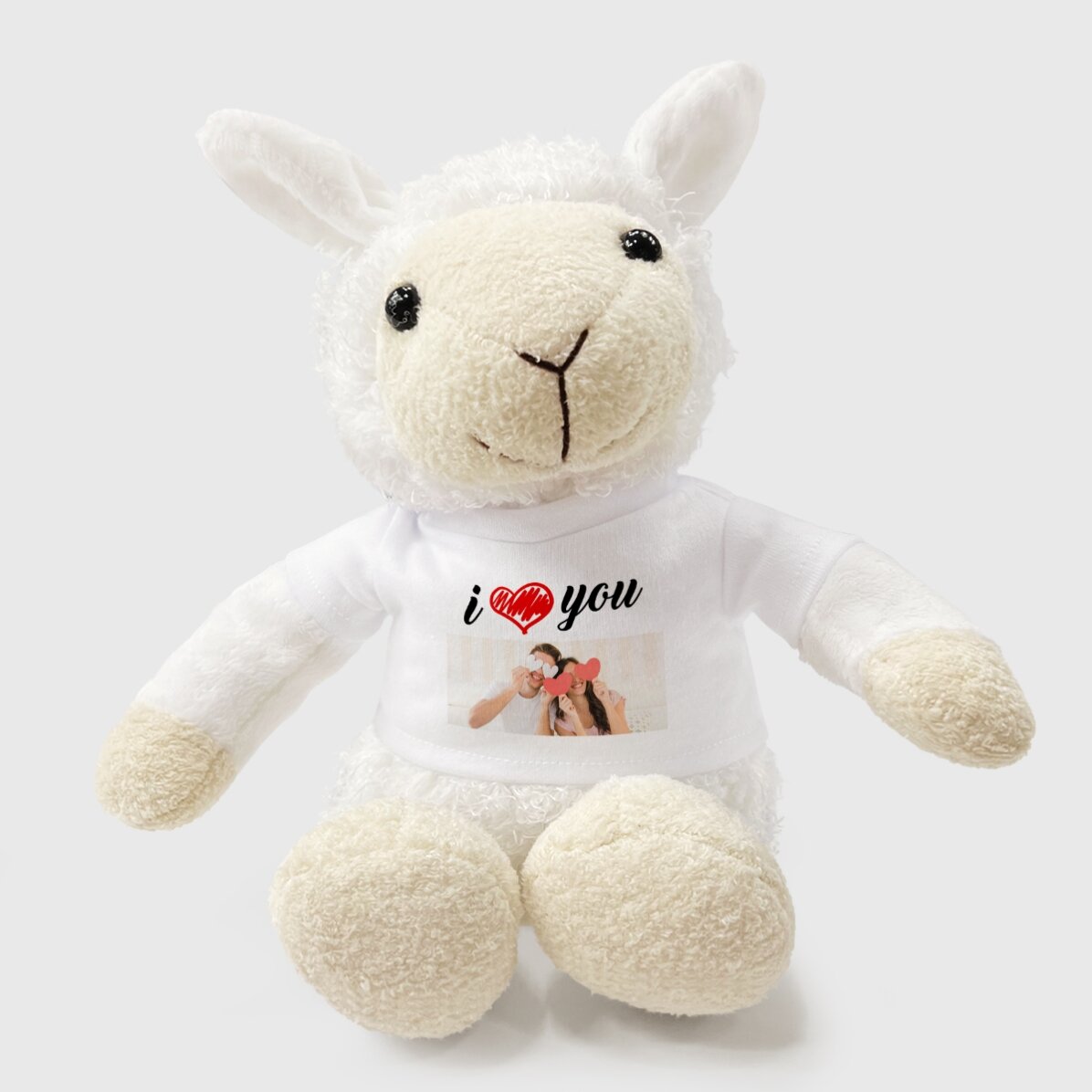 Personalised sheep with a photo - I love you