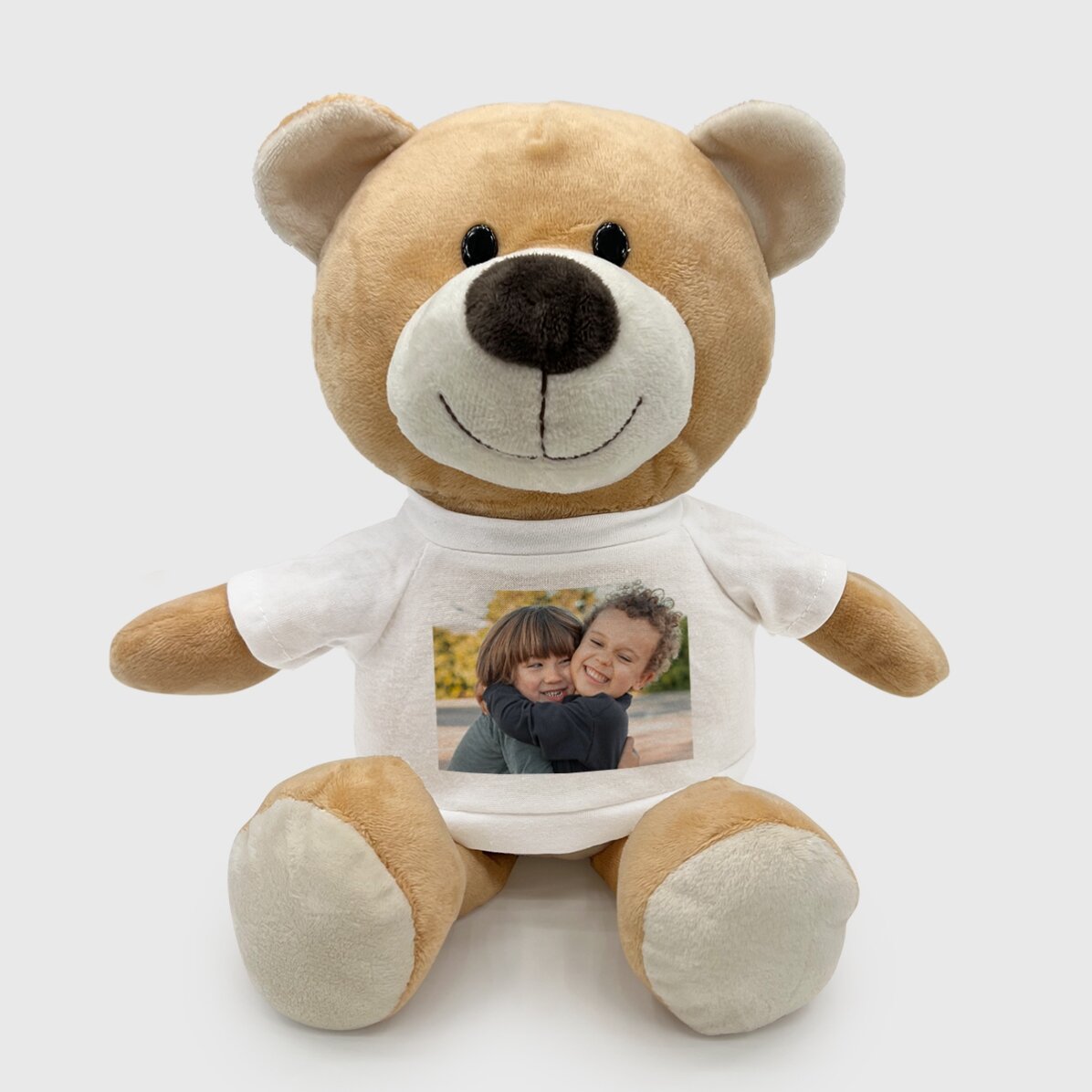 Plus personalised teddy bear with a photo