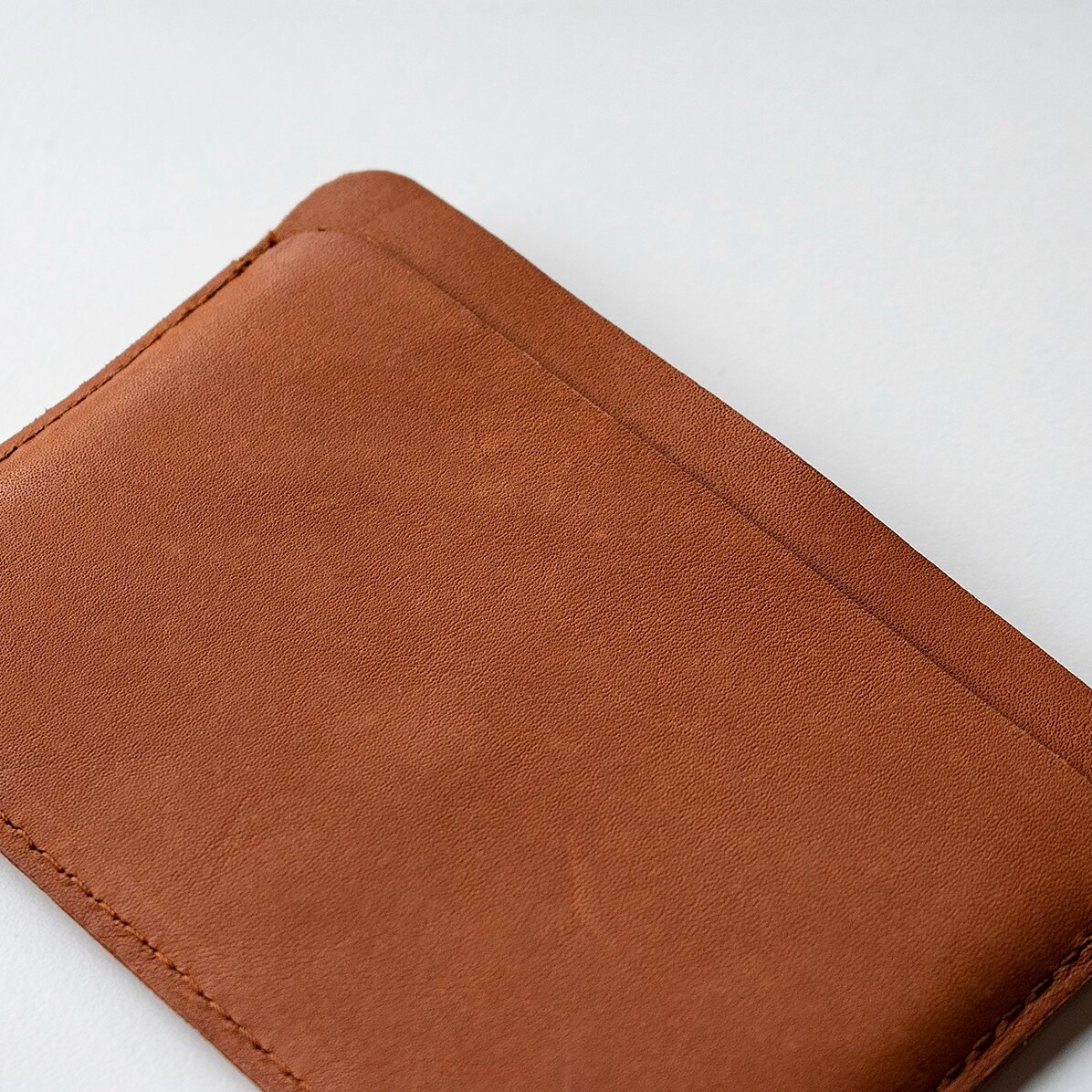 Personalised leather wallet with name