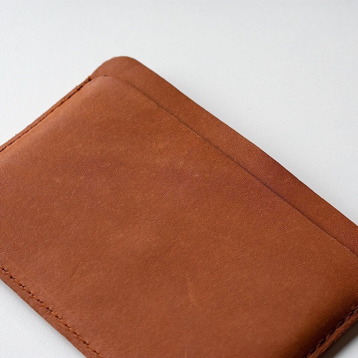 Personalised leather wallet with text - HERO