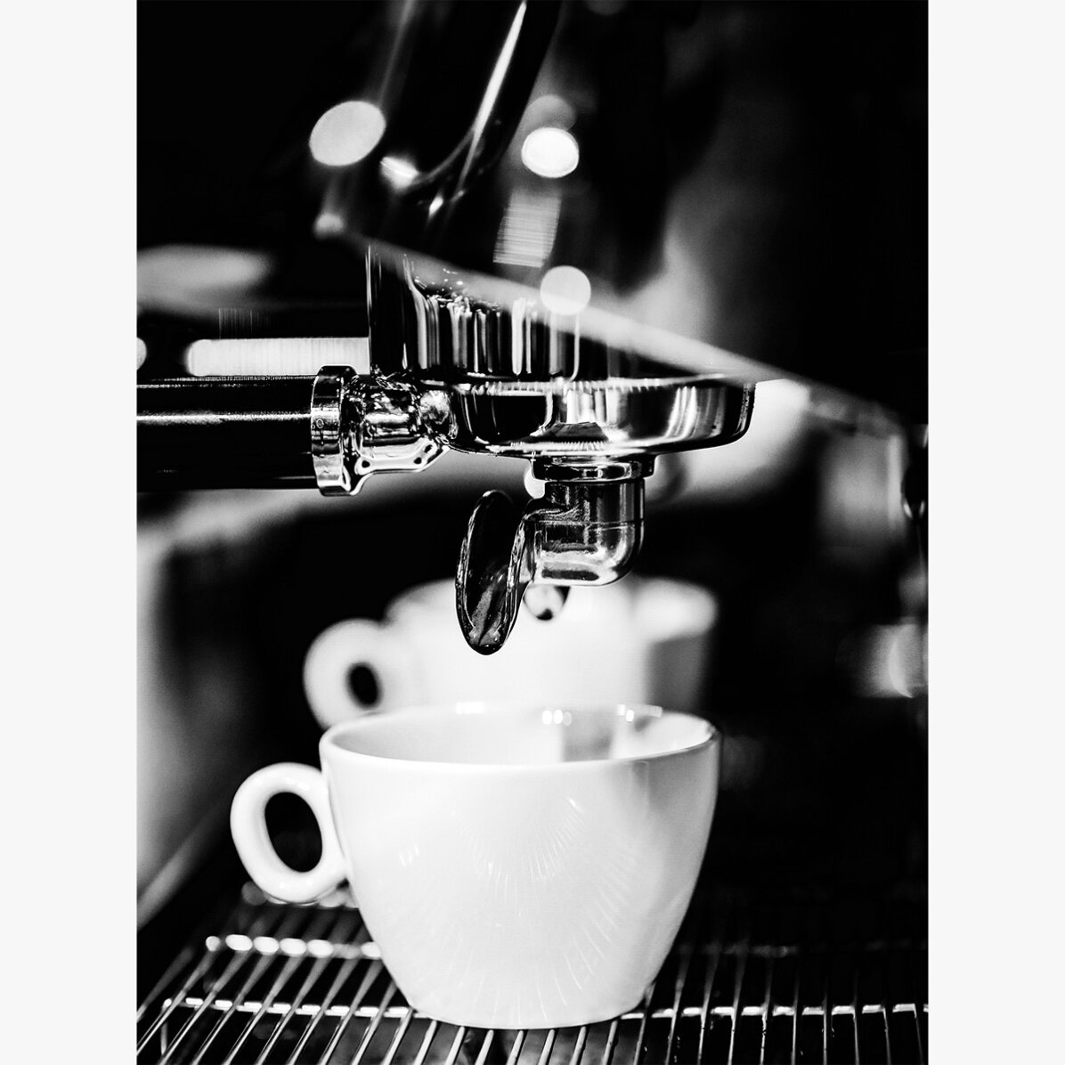 Αφίσα «Black and white coffee time»