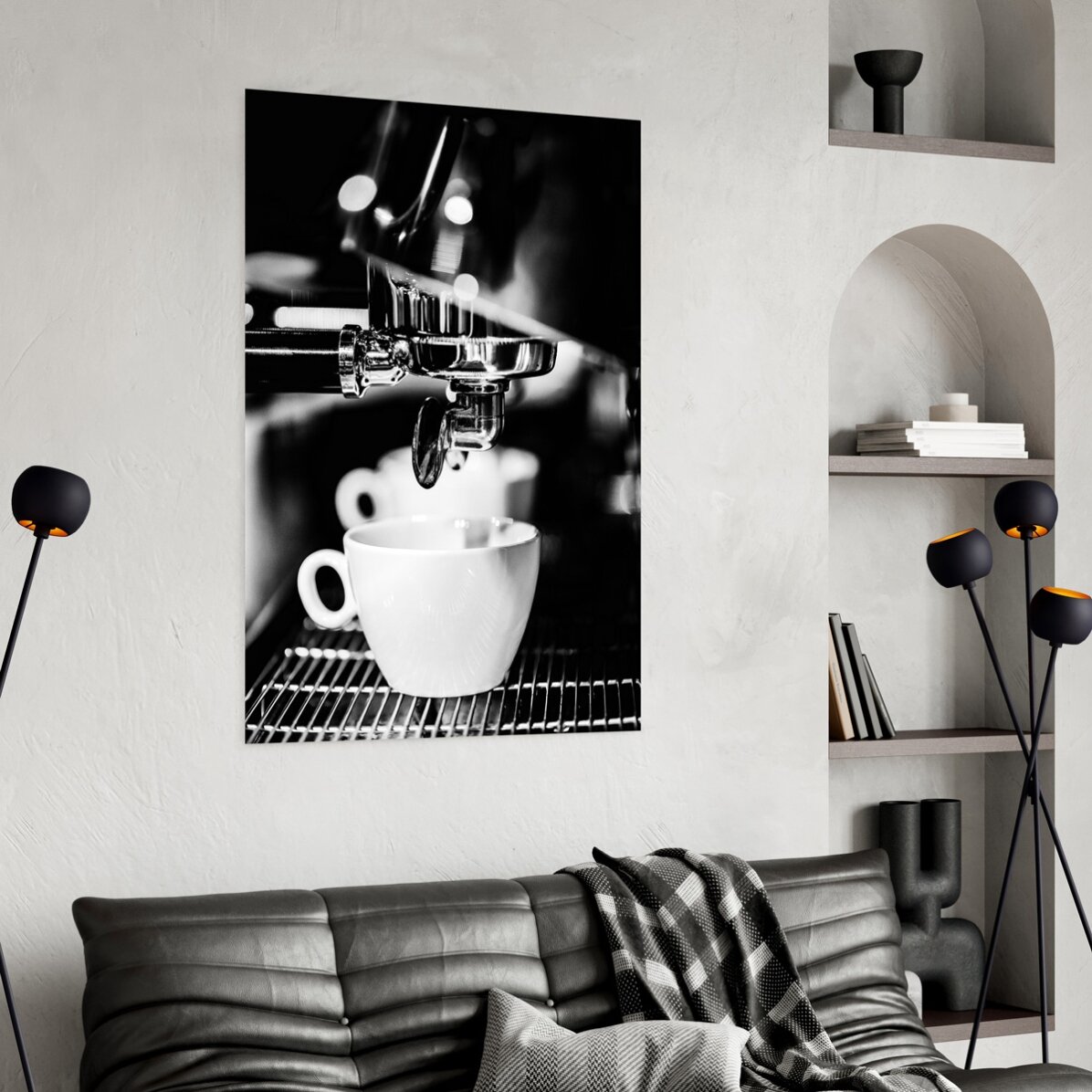 Αφίσα «Black and white coffee time»