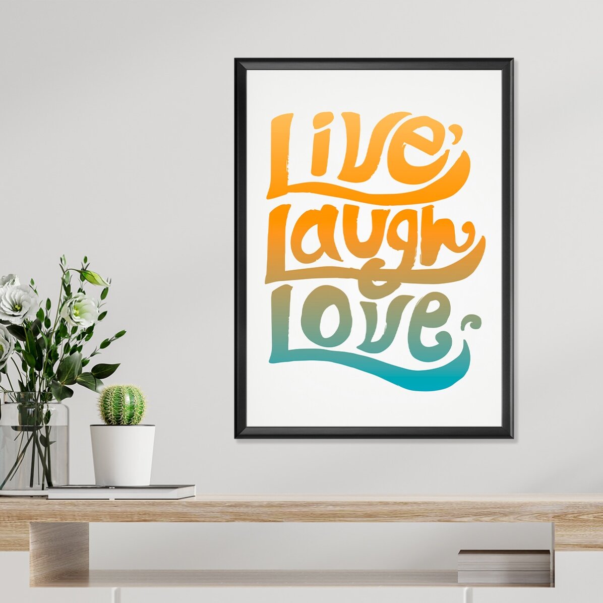 Αφίσα «Live, laugh, love»