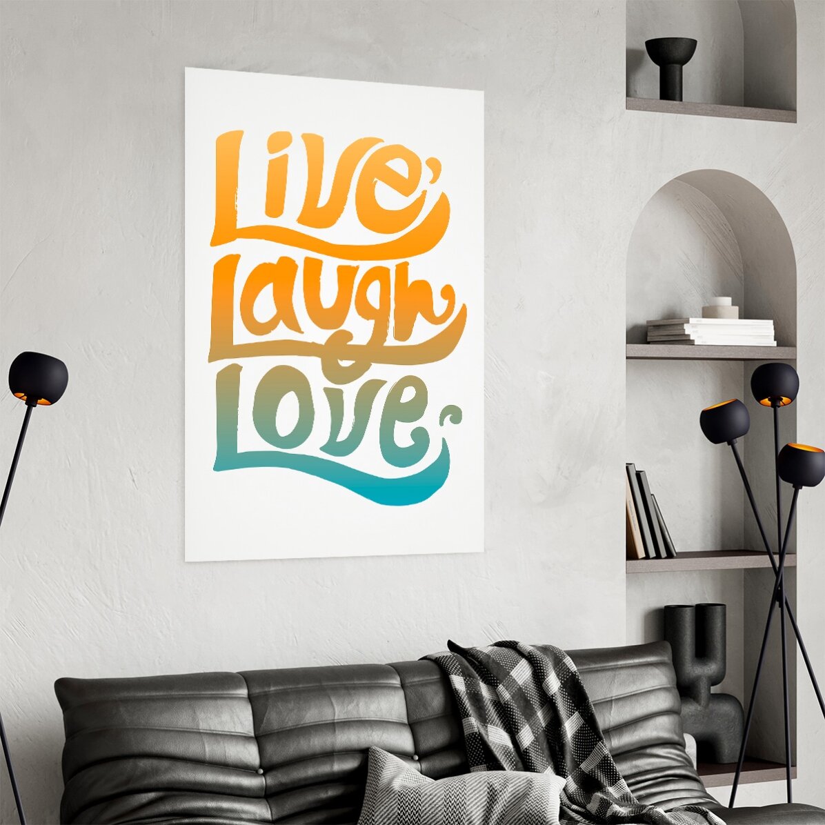 Αφίσα «Live, laugh, love»