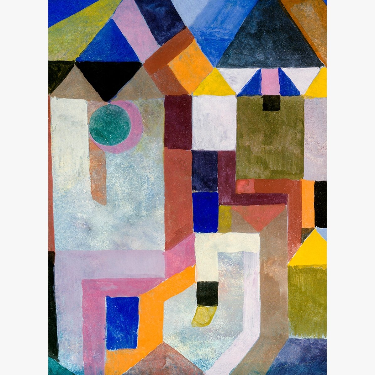 Αφίσα του Paul Klee, «Colorful Architecture» 1917