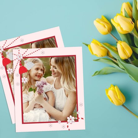 10x12 cm photo personalised with a photo