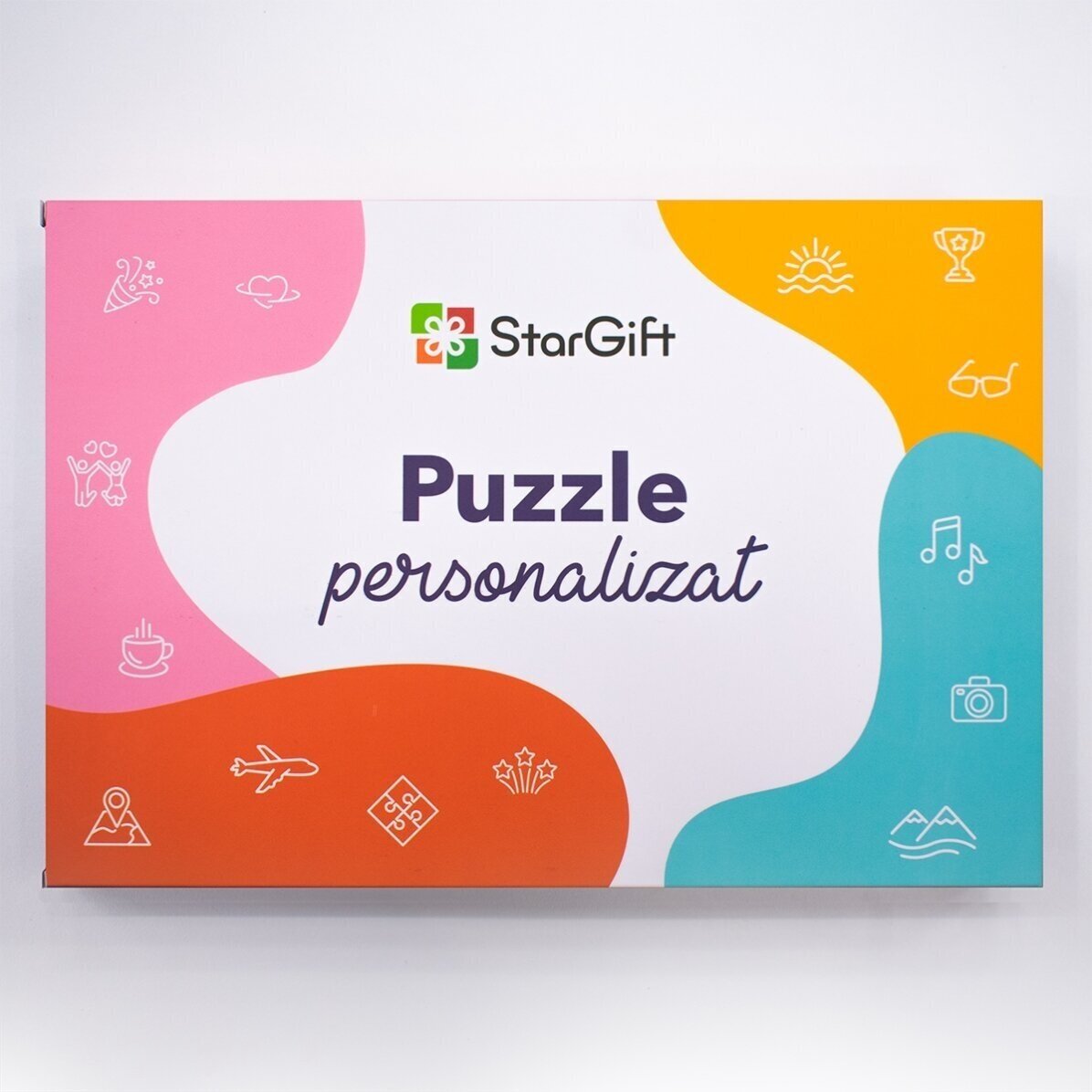 Personalised puzzle with 2 photos and text - Memories