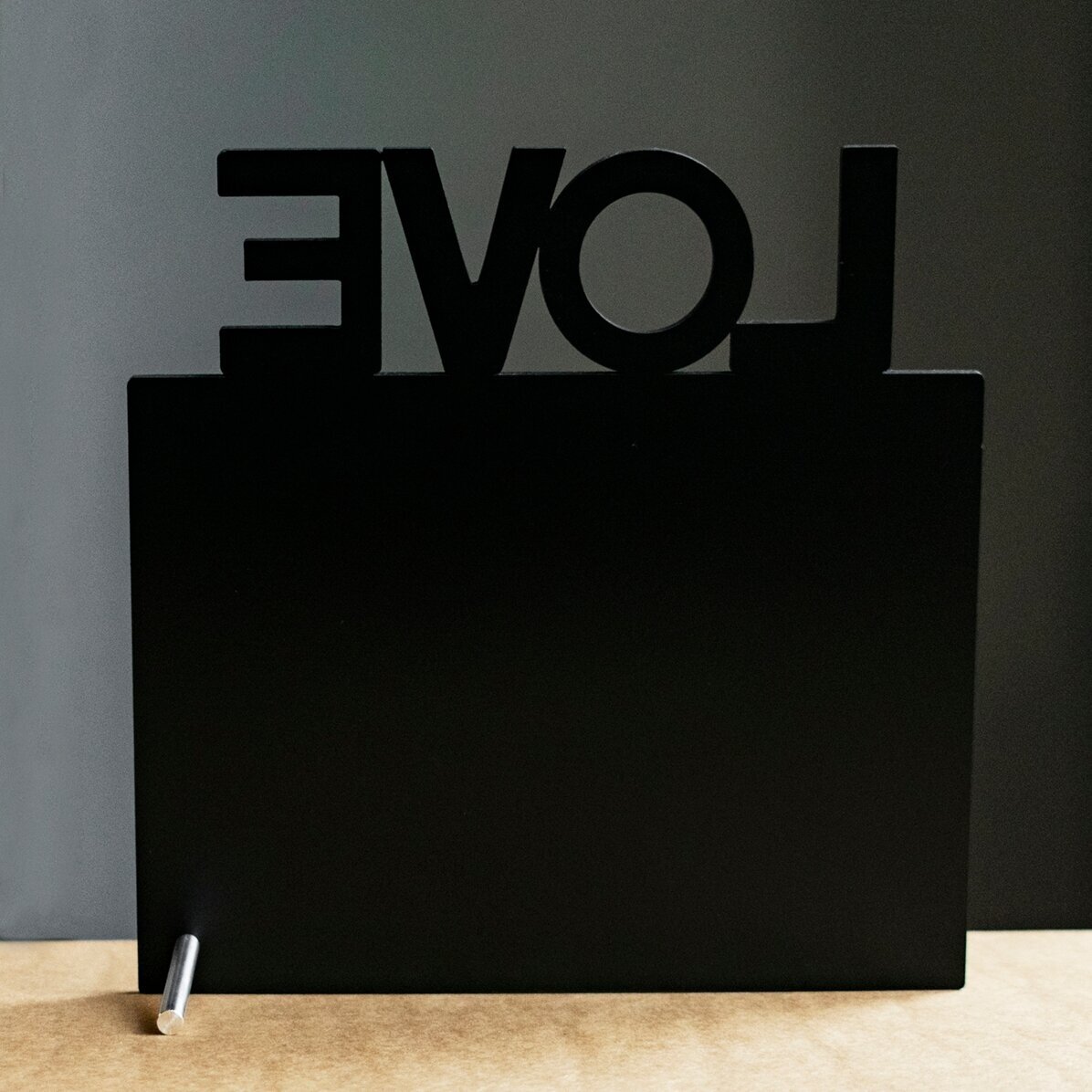 Personalised desk photo frame with 6 photos - LOVE model