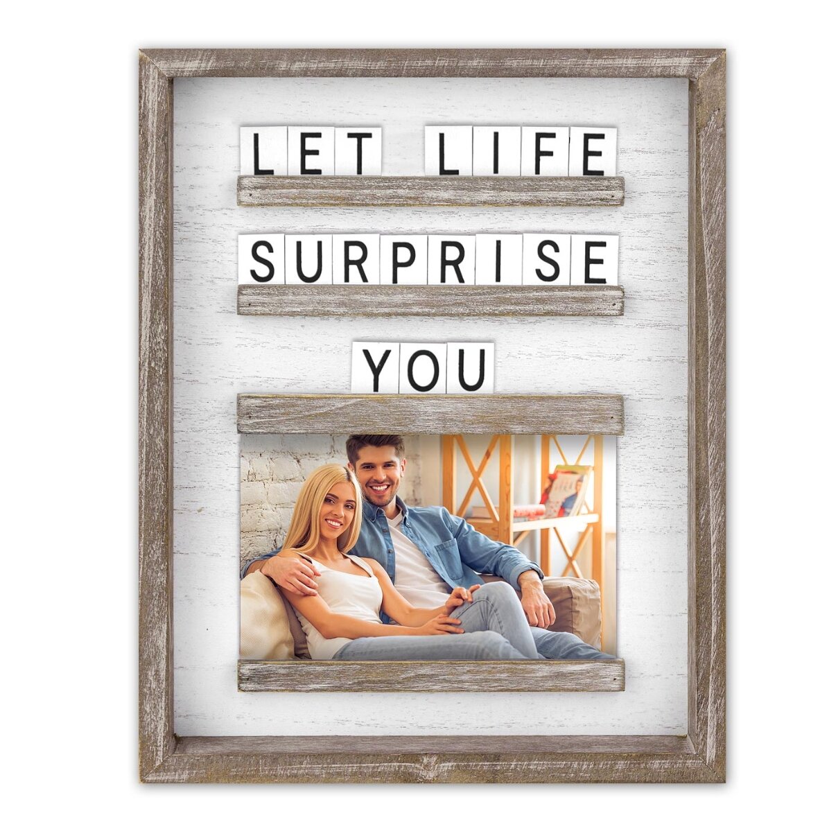 Photo frame with message and photo 23x29 cm