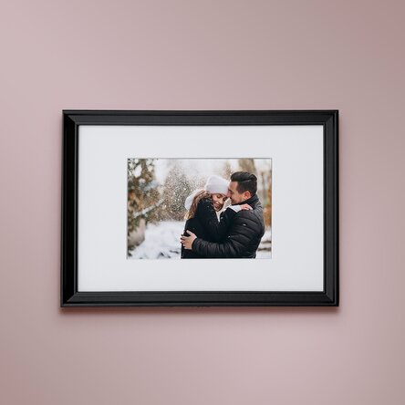 Personalised photo frame with one photo - A4 landscape passe-partout