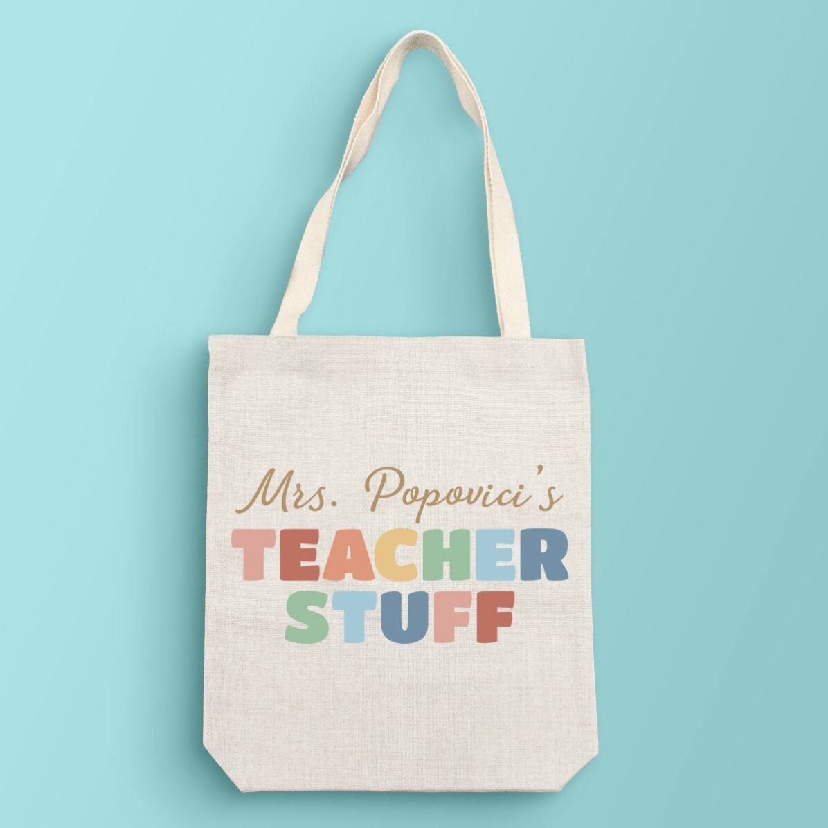 Προσαρμοσμένη τσάντα με κείμενο - Teacher