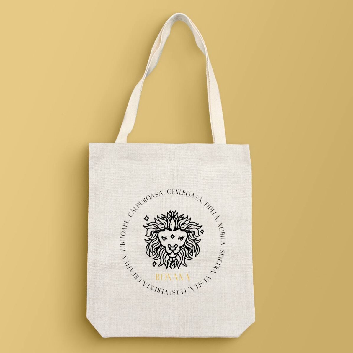 Personalised bag with text - Leo zodiac sign